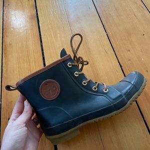 Navy Tory Burch Rain Boots size 7